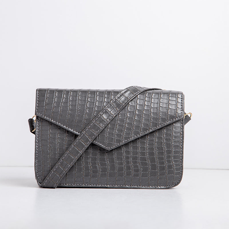 Envelope Cross-Body Bag - Gray