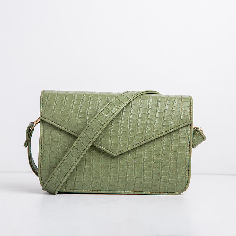 Envelope Cross-Body Bag - GREEN