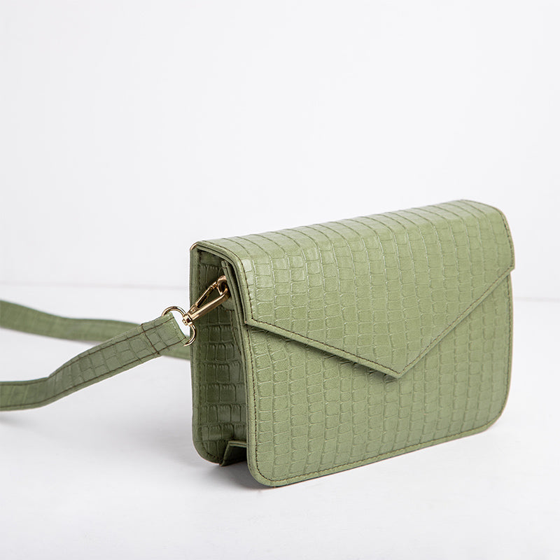 Envelope Cross-Body Bag - GREEN