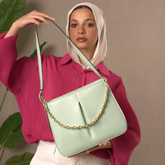 Tufenkian Greens bag | green