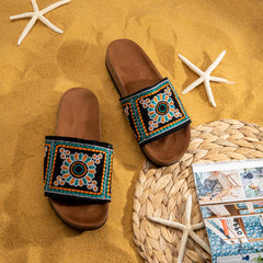 Mandel | Abstract Summer Slippers