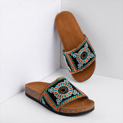 Mandel | Abstract Summer Slippers