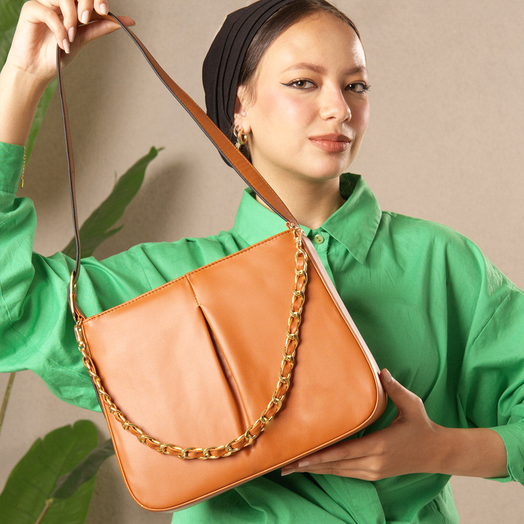 Tufenkian Greens bag | camel