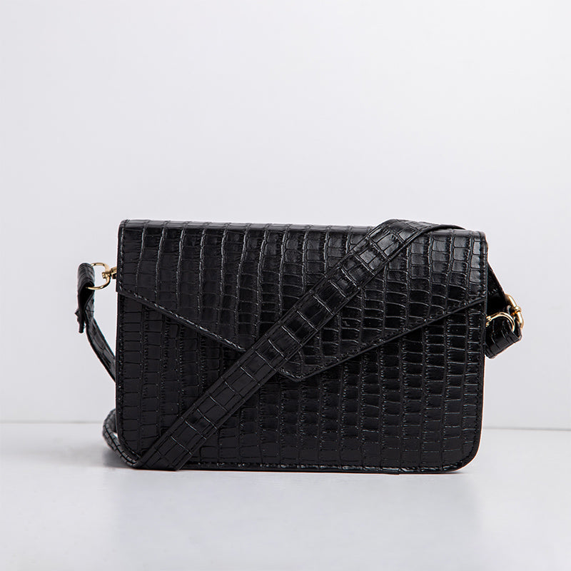 Envelope Cross-Body Bag - Black