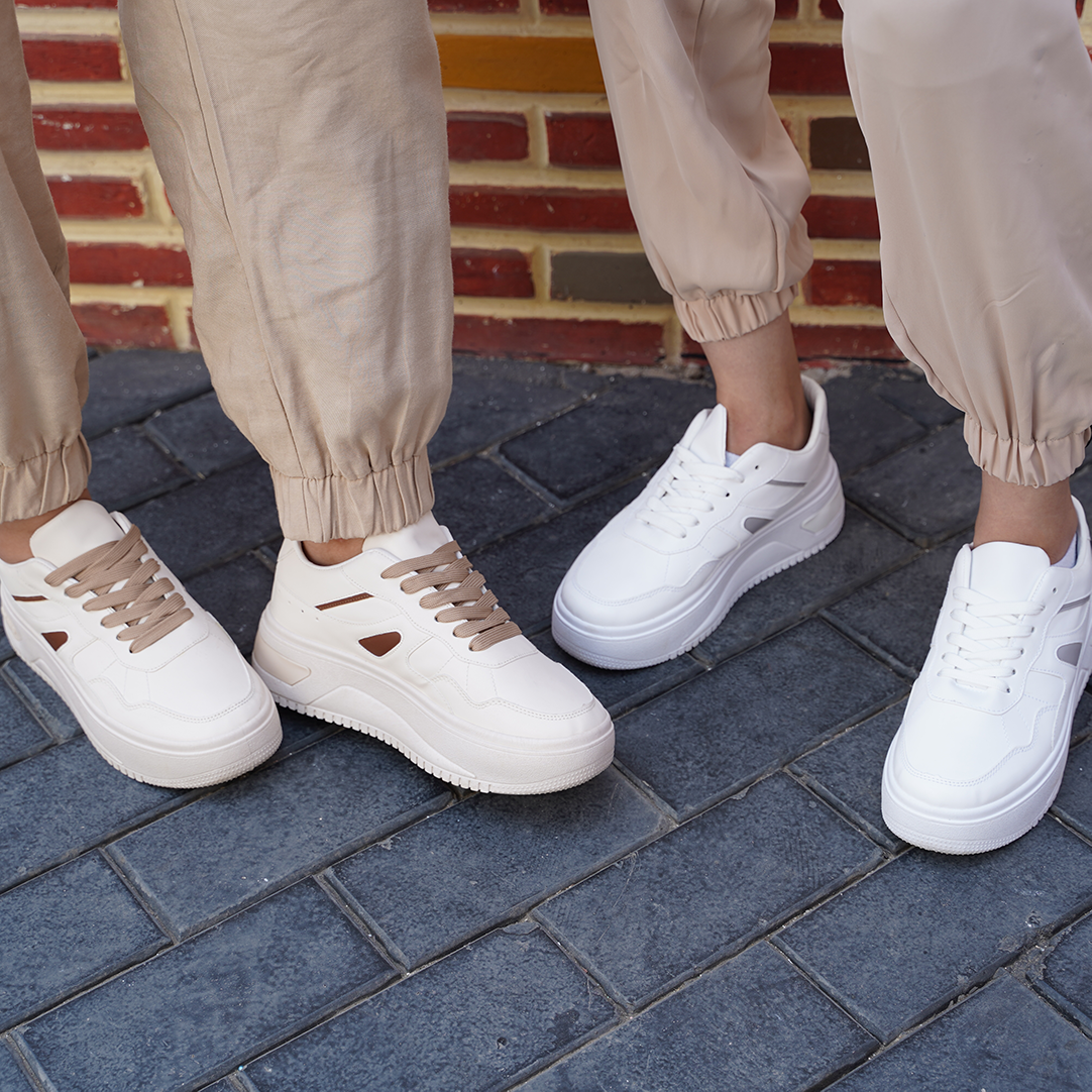 Magma | Laceup Sneakers - Beige