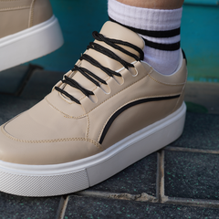 Line UP | Dreamz Lined Laceup Sneakers - Beige