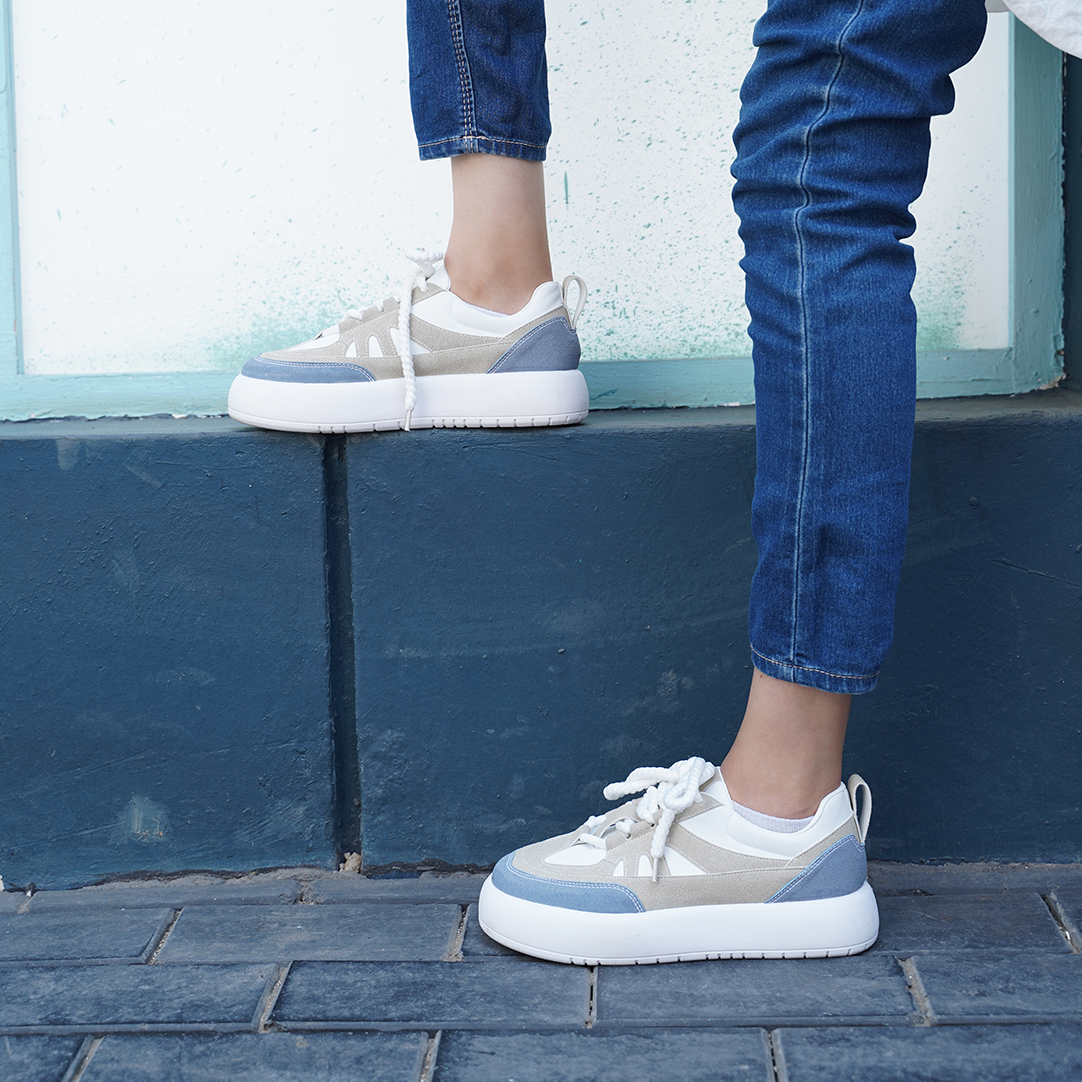 Anacad | Lace Up Sneakers - Blue