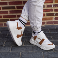 Sturpo | Dreamz Laced Sneakers With Straps - Brown