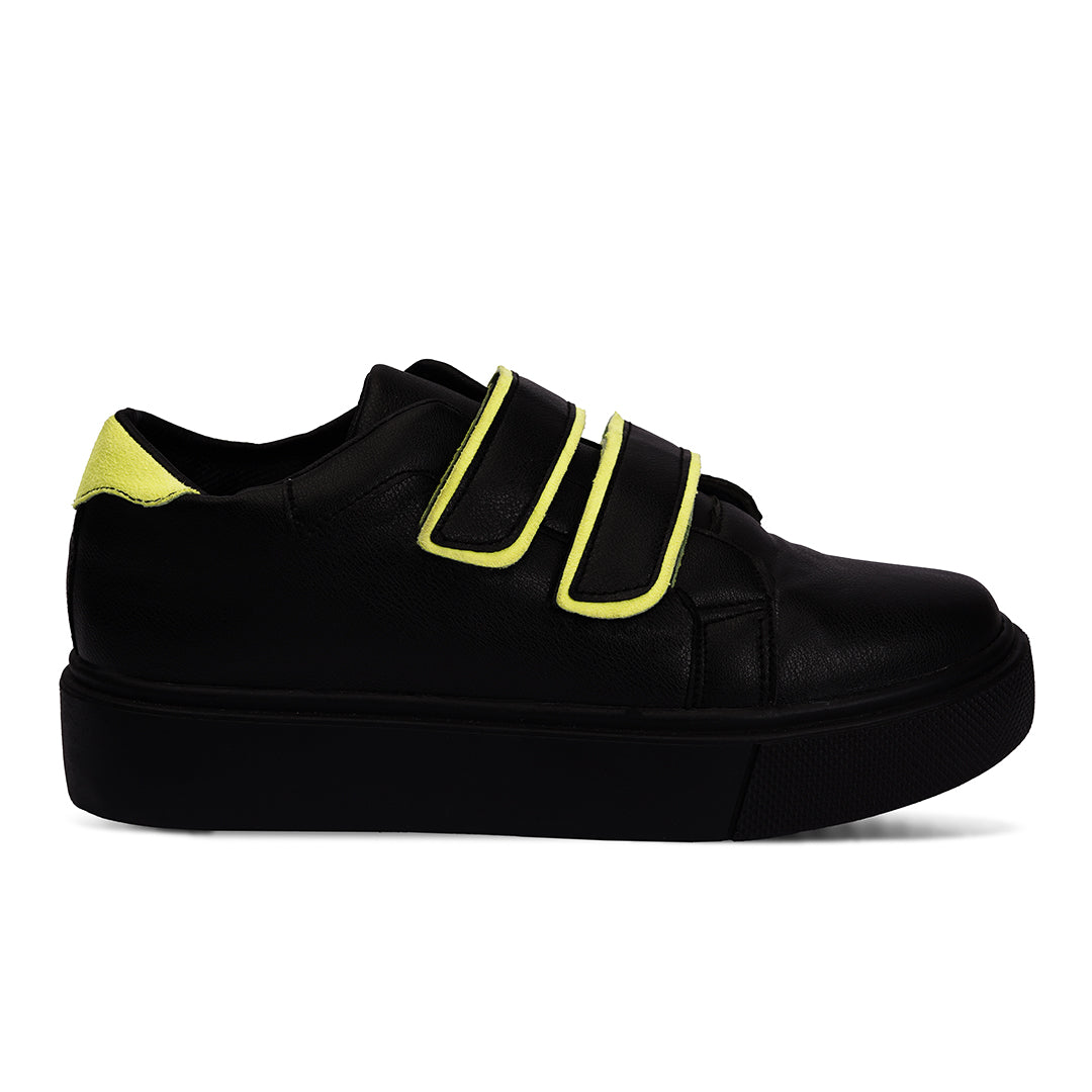 Easy Dreamz | Hook & Loop Sneakers - Black