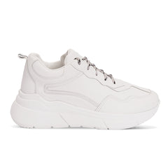 Kuntu | Neat Lace Up Sneakers - White