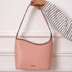 Curved Top Bag - Pink