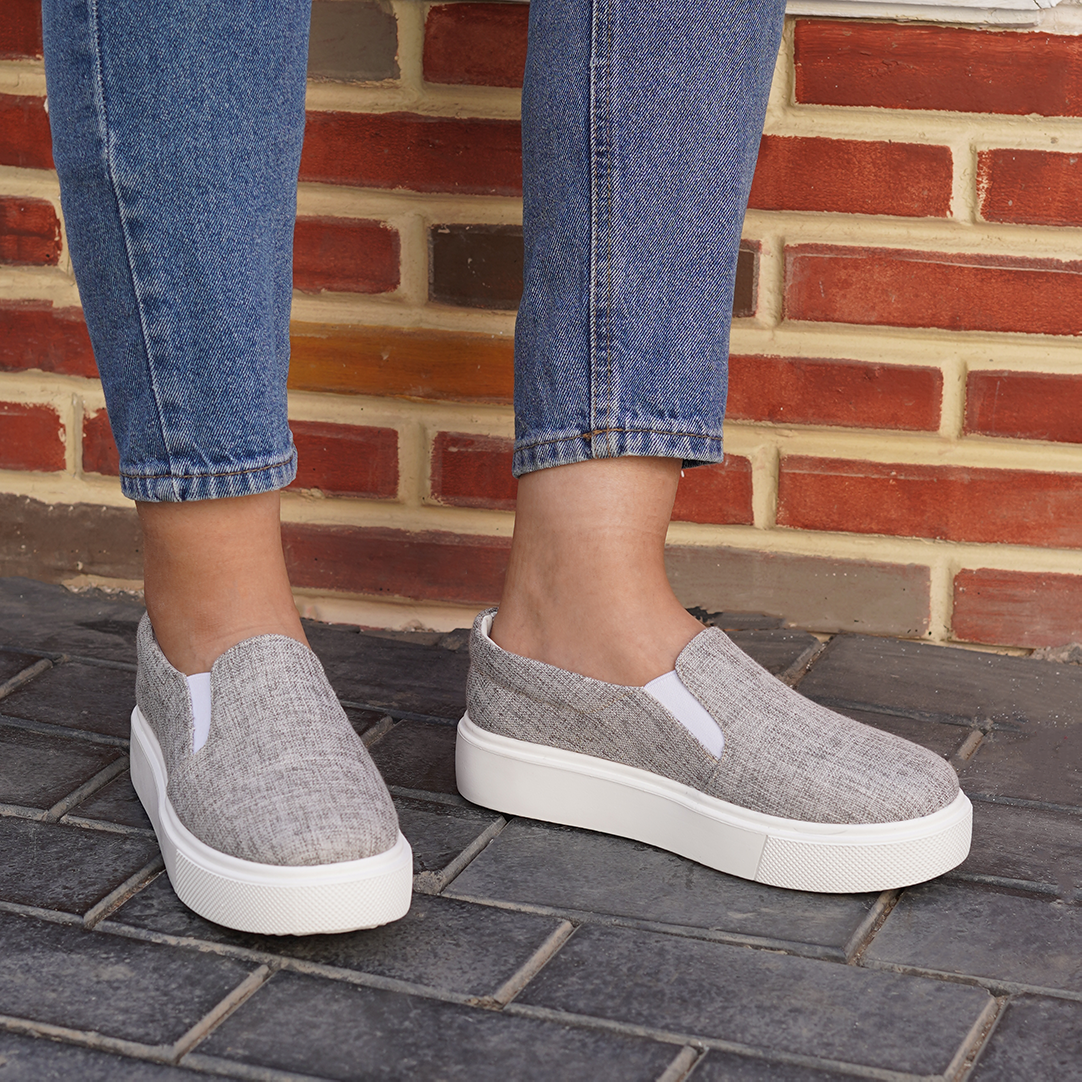 Lenindo | Dreamz Slip On Sneakers - Grey