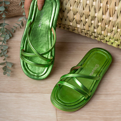 Vacation Veil Slippers - Green