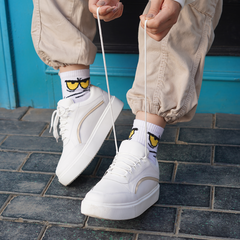 Line UP | Dreamz Lined Laceup Sneakers - White