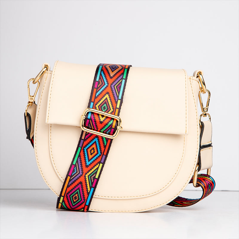 Sturia 2 | Curved Cross Bag - Beige