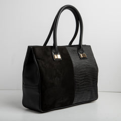 Contaima | Large Half & Half Bag - Black