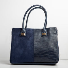 Contaima | Large Half & Half Bag - Blue