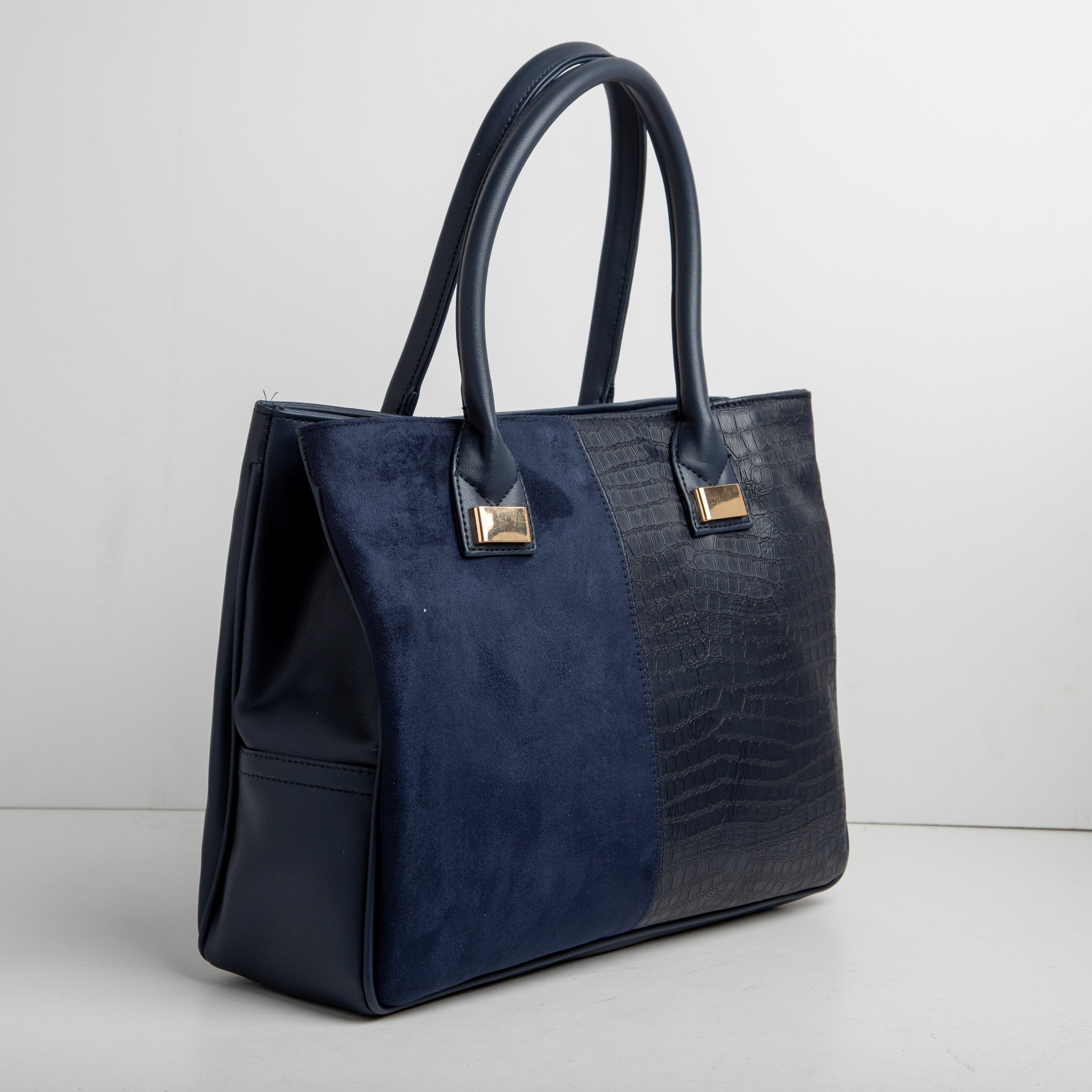 Contaima | Large Half & Half Bag - Blue