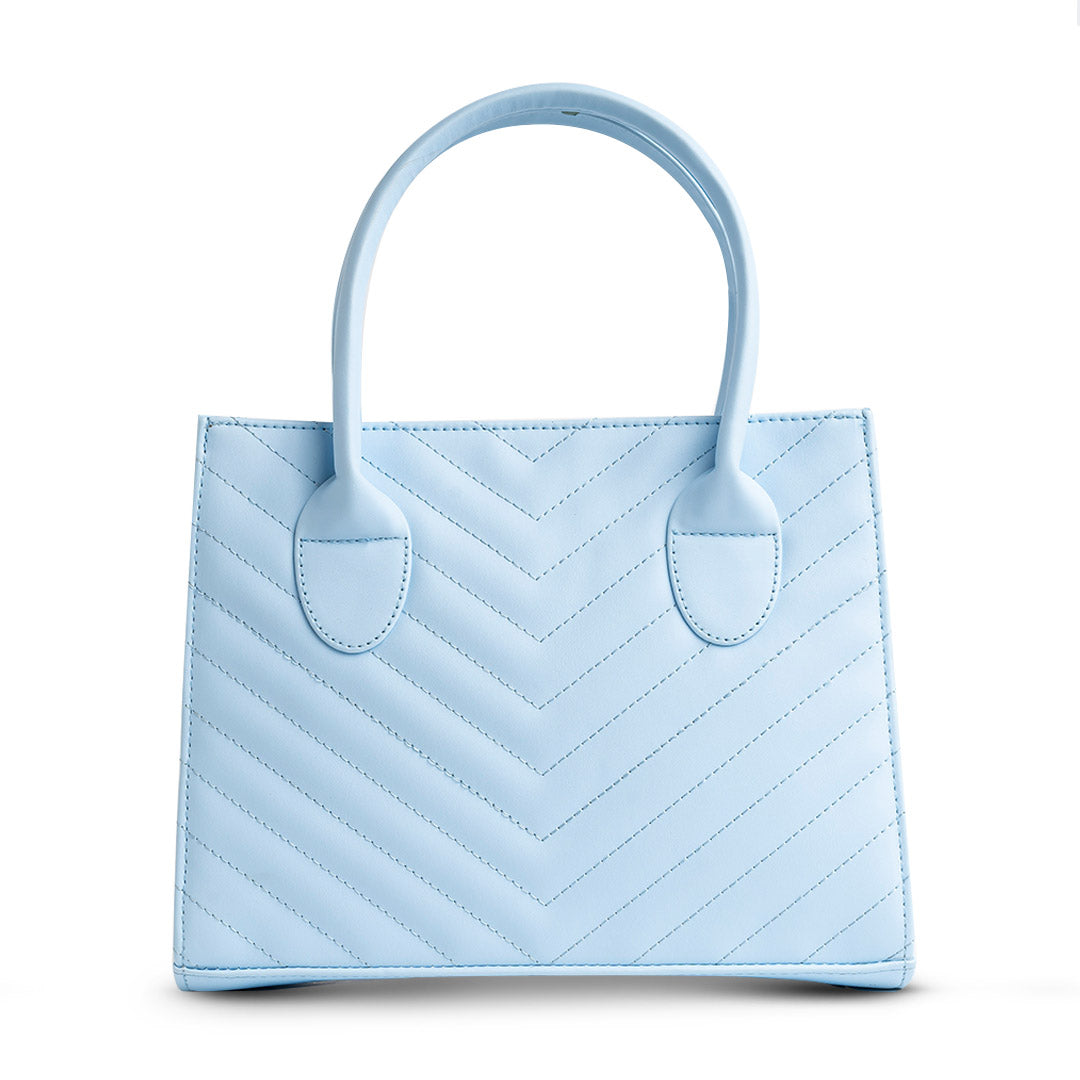 Arrow Cross-Body Handbag - BABY BLUE