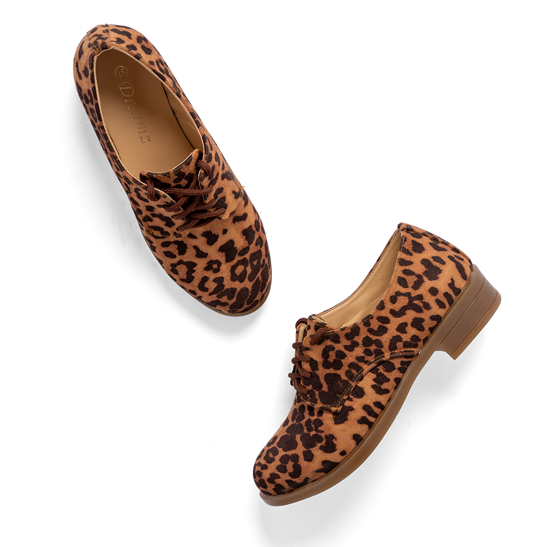 Oxford Tiger Suede Women Shoes